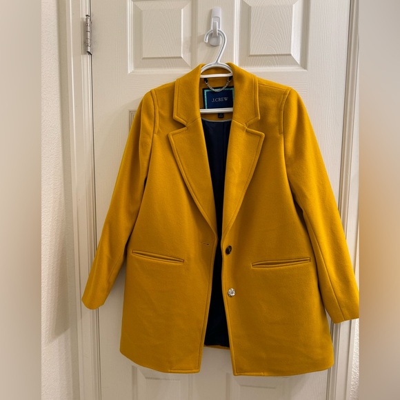 NWOT J CREW Blazer Coat Wool Cashmere Blend Italian Mario Bellucci Size Small - Picture 2 of 11